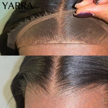 סגירת שיער אדם 5x5 HD תחרה סגר 13x4 תחרה קדמית ברזילאי שיער בלתי נראה מראש קטף מולבן קשר לאישה YARRA