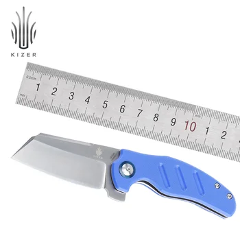Kizer סכין טקטי C01C V3488C3 G10 סכין חיצוני הגנה עצמית EDC סכינים מיני רועים