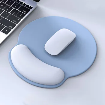 משטח עכבר אווה תמיכה צמיד Gaming Mousepad מוצק צבע עכברים מזרן נוח משטח עכבר עם היד השאר עבור מחשב נייד