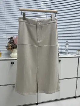 סרוגים חצאית שולי שסף עיצוב מזדמן אופנה 2023 קיץ סגנון חדש 0317