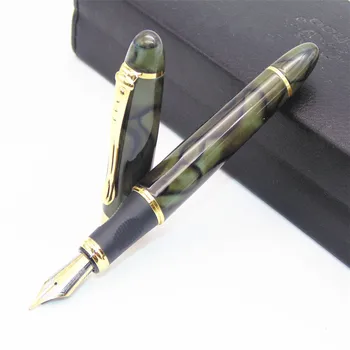 JINHAO X450 באיכות גבוהה יוקרה אפור ירוק שיש החוד בינוני עט נובע חדש נייר משרדי, ציוד לביה 