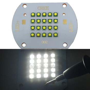 60W Cree XP-E XPE Cooll לבן 6500K Multichip 20LEDs פולט LED מנורת אור DC 30-36V 1600mA ברחוב מנורת תאורה