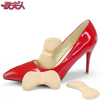 נשים נעליים עם עקבים גבוהים עם מעובה בגודל חצי משטח אחרי קצף ללא עקב, נגד שחיקה, עקב מקל נעליים אביזרים