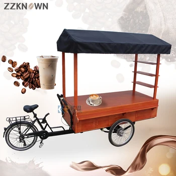 OEM דוושת רטרו קפה אופני העגלה רחוב נייד לשתות אופניים חשמליים מזון מהיר אופניים למכירה