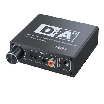 Hifi DAC מגבר דיגיטלי אנלוגי ממיר אודיו RCA 3.5 מ 