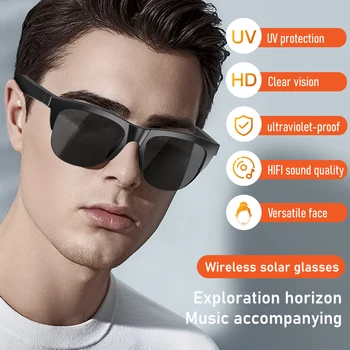 2023 חכם משקפיים אלחוטית מתקשרת משקפי שמש ספורט עמיד למים Handfree מוסיקה אנטי-ultravi משקפיים חיצוני מתאים Bluetooth