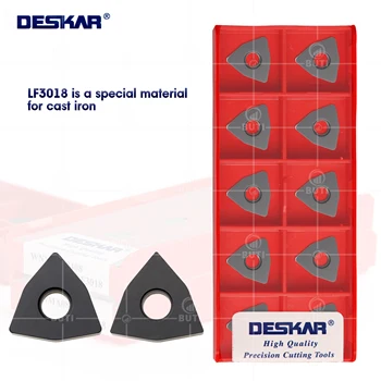 DESKAR 100% מקורי WNMA080404 WNMA080408 WNMA080412 LF3018 CNC מחרטה קאטר קרביד מוסיף חיתוך כלי מפנה עבור ברזל יצוק