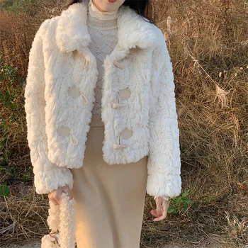 אלגנטי בחורף קטיפה נשים מעיל חם Kawaii קוריאני אופנה משרד גבירותיי מעיל כל משחק משובח Harajuku בנות קרדיגן 2022