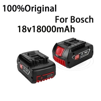 18V 18000mah Akku Für 18V Bosch Batterie גיבוי 6,0 EINE Tragbare תחליף Für בוש BAT609 Anzeige ליכט