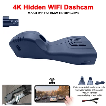 עבור ב. מ. וו X6 G06 F96 2020-2023 קדמי ואחורי 4K שמצלמת הרכב עבור רכב מקליט מצלמה Dashcam WIFI Dvr המכונית מכשירי הקלטה.