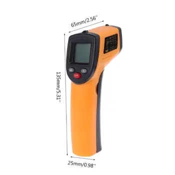 דיגיטלי GM320 מדחום אינפרא אדום ללא מגע Pyrometer IR מד טמפרטורה
