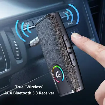 BT5.3 מוסיקת אודיו AUX מתאם אודיו סטריאו Bluetooths מקלט עבור 3.5 מ 