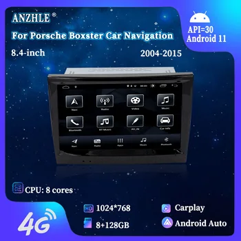 8+128G Android11For פורשה Boxster/911 ניווט GPS Carplay אנדרואיד אוטומטי ממכשיר הרדיו ברכב נגן מולטימדיה HD הגדרה מסך LCD