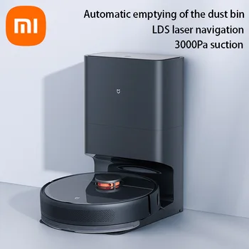 מקורי Xiaomi MijiaFully אוטומטי רובוט שואב אבק מטאטא רובוט 3000Pa עפר סילוק גורף כביסה ונקיון 4 ב-1