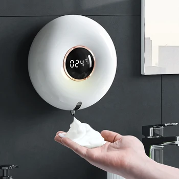 סופגנייה קצף כביסה טלפון חכם חיישן אוטומטי משק הבית סבון מתקן חדש קיר רכוב כביסה טלפון נייד