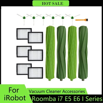 מסנן Hepa מברשת צד על iRobot Roomba I7 I7+ I6 I3: I8 J-7 פלוס E5 E7 E&אני סדרת שואבי אבק שואב אבק שקית חלקי חילוף