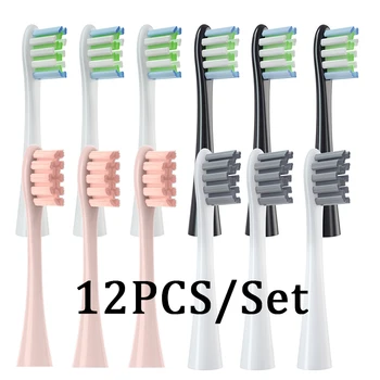 12PCS החלפת מברשת ראשים על Oclean X/ X PRO/ Z1/ F1/ אחד/ אוויר 2 /SE סוניק מברשת שיניים חשמלית דופונט זיפים רכה חרירי