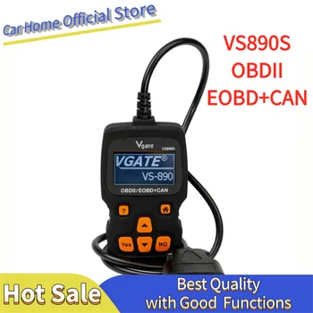Vgate MaxiScan VS890S מנוע קוד תקלה קורא OBD2 סורק אוטומטי כלי אבחון תמיכה בריבוי שפות
