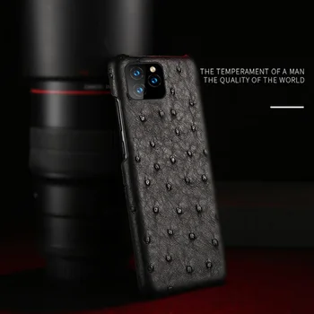 יוקרה יקר אמיתי יען עור דק Fhx-59R טלפון כיסוי אחורי עבור iPhone 6 7 8 פלוס X XS מקס XR 11 11Pro מקס מקרה טלפון