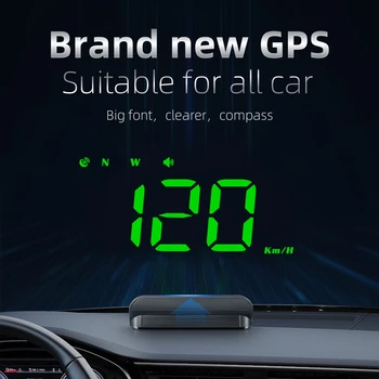 אוניברסלי האד תצוגה עילית GPS מד מהירות גובה, מצפן מעל למהירות אזעקה לרכב אופנועים אביזרי רכב