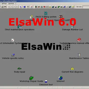 2021 התוכנה תיקון אוטומטי ElsaWin 6.0 לעבוד עבור V-W 5.3 עבור אאודי אלזה לנצח 6.0 החדש Elsawin 6.0 עבור פולקסווגן התוכנה תיקון אוטומטי