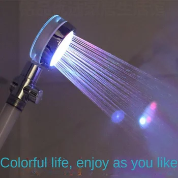 רשת אדום צבעוני אור מקלחת שמירת לחץ מקלחת המקומי אמבטיה ממטרה מחמם מים למקלחת להתקלח מקלחת ראש