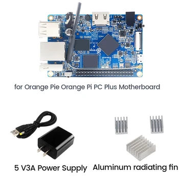 עבור תפוז פאי PC Plus Allwinner H3 Cortex-A7 4-Core 1GB DDR3+8 GB EMMC פיתוח לוח+קירור+ספק כוח