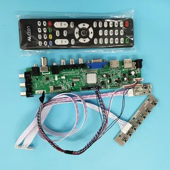 ערכת עבור LTN156AT02-D02/LTN156AT02-D03 WLED מרחוק DVB-T2 40pin LED VGA HDMI דיגיטלי 1366X768 אות בקר הלוח טלוויזיה LVDS USB