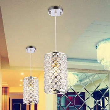 מודרניים גביש יוקרה אורות תליון רומנטי חדר שינה סלון LED קריסטל תליון אור