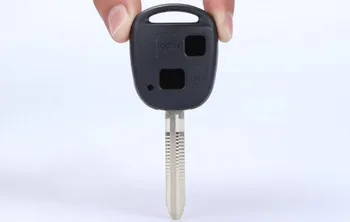 באיכות גבוהה 2 כפתורים החלפת מפתח מרחוק Shell Case For טויוטה עם TOY43 להב Fob מפתח ריק לכסות 10PCS/lot