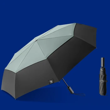 גדול לעמוד מטריה Windproof חזק שכבה כפולה גשם אוטומטי קמפינג גשם מטריה מתקפלת שני אנשים Paraguas משק הבית.
