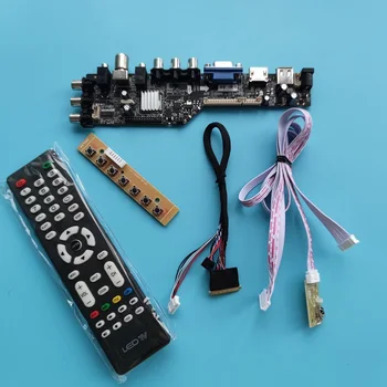 ערכת עבור N133BGE-L41 ראב C3 בקר הלוח HDMI AV תואם-13.3 אינץ ' 1366X768 LED USB VGA פנל טלוויזיה DVB-T2 אות דיגיטלי מרחוק