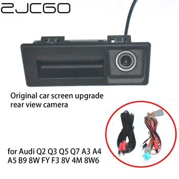 ZJCGO תצוגה אחורית רכב הפוך לגבות חניה שדרוג מפעל OEM מצלמה עבור אאודי Q2 Q3 Q5 Q7 A3 A4 A5 B9 8W פ. י. F3 8V 4M 8W6