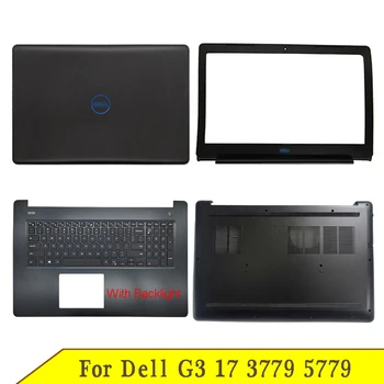 תחתית חדשה במקרה של Dell G3 17 5779 3779 נייד LCD אחורי מכסה הלוח הקדמי Palmrest ציר מכסה A B C D העליון העליון כחול שחור