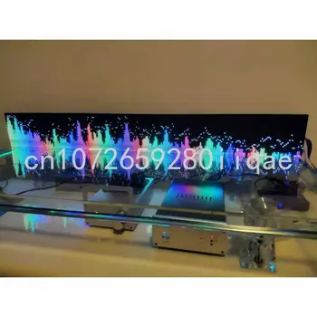 מקצועי מלא צבע RGB נשמע שליטה מרחוק שלוט במוסיקה ספקטרום תצוגת KTV קצב האור 160 מצב המוצר החדש 4xP5 P4