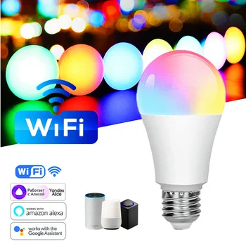 15W WiFi חכם הנורה CozyLife E27 מנורת LED Smart עובד עם אלקסה הבית של Google Yandex אליס 85-265V RGB 2700k-6000k Dimmable טיימר