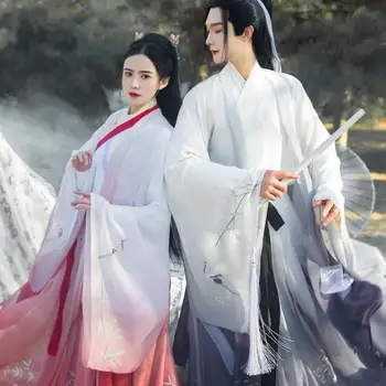 נשים וגברים סתיו החורף חדש בסגנון סיני מסורתי Hanfu העתיקה לשחק תפקיד תחפושת פיה שמימית וינטג ' סייף השמלה