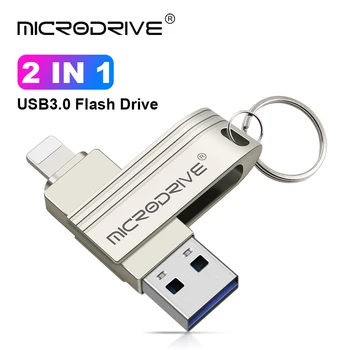 USB Flash Drive3.0 512GB iPhone מקל זיכרון 256 128gb תמונה מקל אחסון חיצוני עבור iPhone/PC/iPad/עוד מכשיר עם יציאת USB