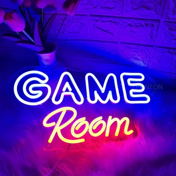 אורות Led לחתום המשחק עיצוב חדר השינה משחק זום גיימר שלט קיר בעיצוב לאינטרנט קפה ניאון אורות ליל מסיבת בר מועדון