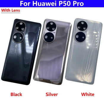 20Pcs/הרבה עבור Huawei P50 Pro המקורי בחזרה את מכסה הסוללה עם מסגרת מחזיק הדלת דיור מקרה כיסוי אחורי עבור P50 Pro