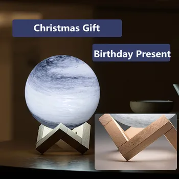 תוספות בסגנון 3D צבעים זכוכית הכוכב מנורת בקרת מגע כוכבים בשמיים גלקסי 3 לבן אור, תאורה נטענת USB מתנה לחג המולד