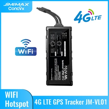 JIMIMAX VL01LA רכב הגשש 4G Wifi Hotspot מכשיר מעקב GPS לעצור את המנוע מרחוק RS485 חוט רב אזעקה אנטי-thieft איתור