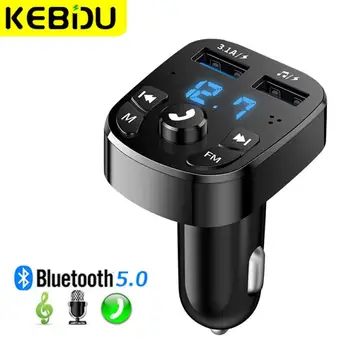 מטען לרכב משדר FM Bluetooth אודיו כפול USB רכב נגן MP3 autoradio דיבורית מטען 3.1 מטען מהיר אביזרי רכב
