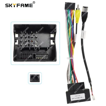SKYFAME 16pin רכב חיווט הרתמה מתאם עבור Chery Karry K60 2017 אנדרואיד רדיו כבל חשמל