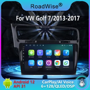 Roadwise 8+256 אנדרואיד רדיו במכונית עבור פולקסווגן פולקסווגן גולף 7 LHD 2013 2014 2015 2017 מולטימדיה Carplay 4G Wifi GPS DVD 2Din סטריאו