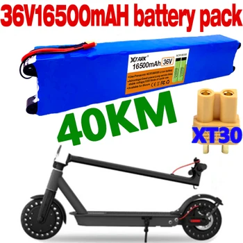 36V 10S3P 16.5 אה 100W Li-ion סוללה עבור Xiaomi mijia m365 pro אופניים חשמליים קטנוע עם 20A BMS
