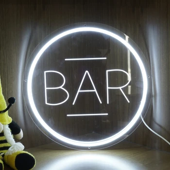 בר ניאון 3D גילוף אורות ניאון מותאם אישית עסקים, שלטי ניאון ניאון הובילו אור על בתי-קפה, בר, פאב מסעדה חנות קישוט