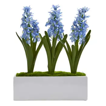 מלאכותית, סידור פרחים בתוך אגרטל לבן, כחול שואב קיטור אדים מגב קיטור תעשייתי שואב אבק שואב האבק.