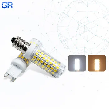 G9 נורת LED 12W E14 לא פליקר ניתן לעמעום 220V 110V מנורת LED 2835SMD 88LEDs סופר מבריק נברשת אור להחליף 70W מנורת הלוגן