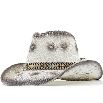 קיץ מזדמן שמש כובעים עבור נשים אופנה ג ' אז הקש על איש חוף השמש קש כובע פנמה סיטוני וקמעוני